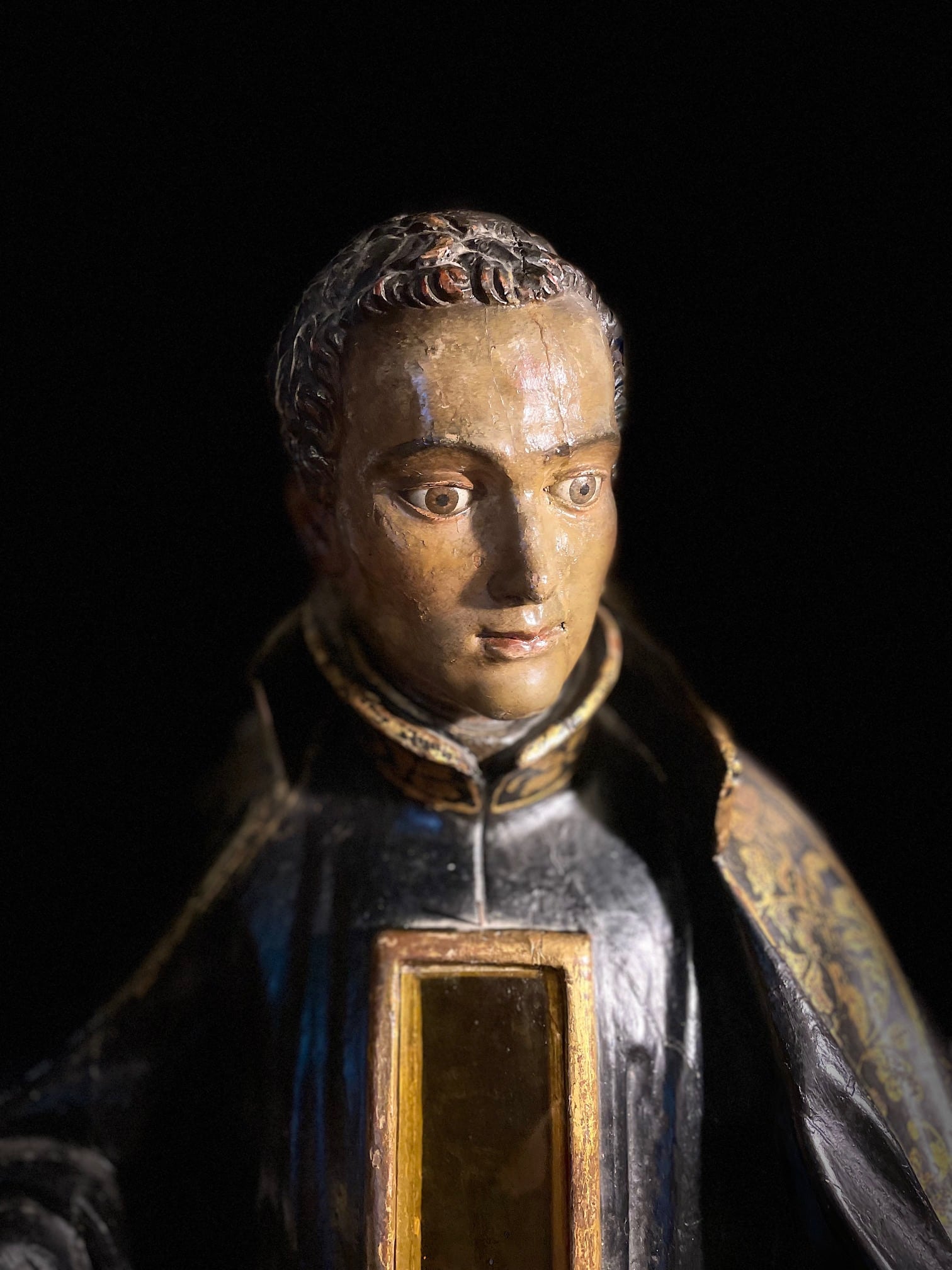 Statue Reliquaire de Saint Louis de Gonzague XVIIIe Vendue Le Jardin des moines